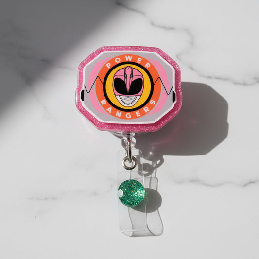 Pink Ranger Retro 90’s Badge Reel