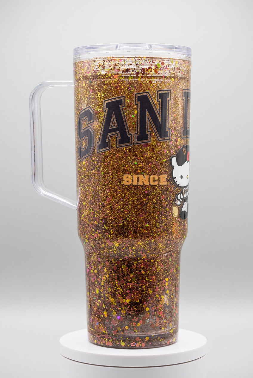 ⚾✨ San Diego Baseball Glitter Tumbler ✨40 oz