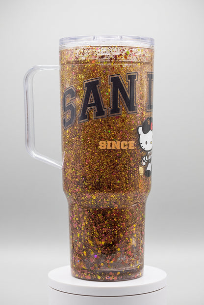 ⚾✨ San Diego Baseball Glitter Tumbler ✨40 oz