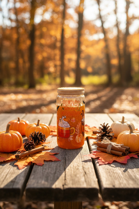 Pumpkin Spice Lava Snow Globe Cup