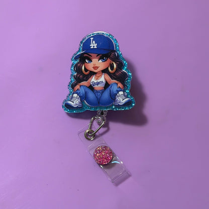 Dodgers Girl Badge Reel