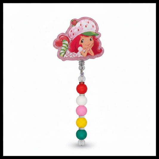 Strawberry Shortcake Badge Reel Shaker