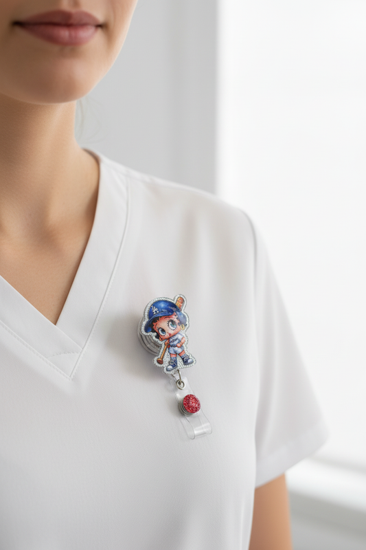 Betty Boop Dodgers Badge Reel - Lifestyle