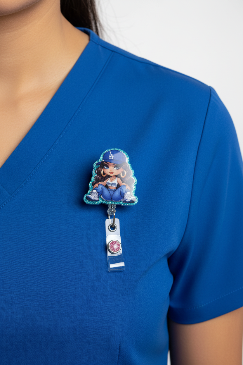 Dodgers Girl Badge Reel - Lifestyle