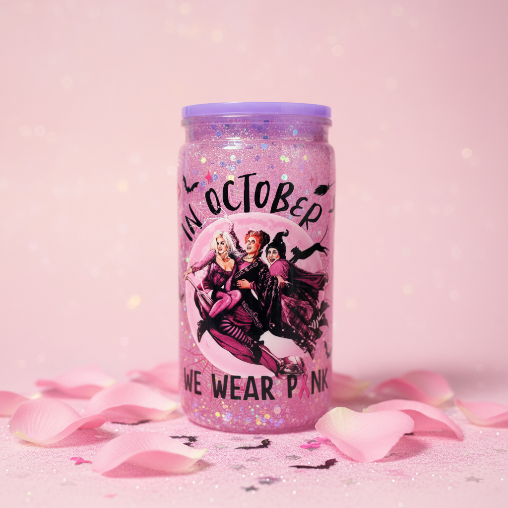 Dreamy Pink Snow Globe Cup - Main Photo